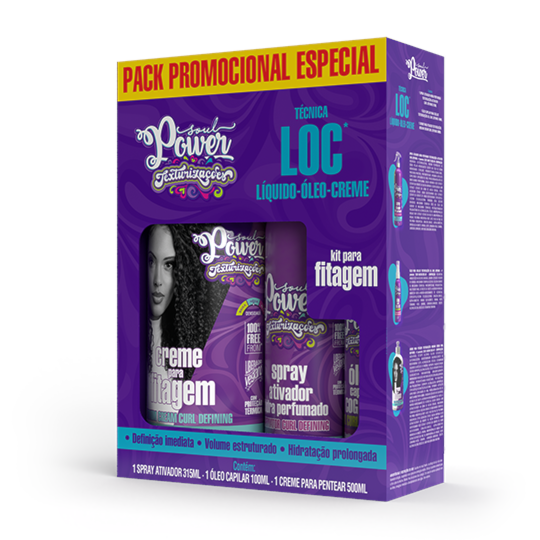 Kit Fitagem Texturizações Soul Power - Finalização LOC, Definição