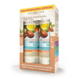 Kit Shampoo E Condicionador Argan Oil Especialidades Headline 1000ml