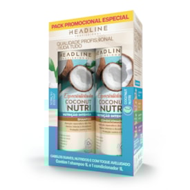 Kit Shampoo e Condicionador Coconut Nutri - Nutrição Intensa - HEADLINE Especialidades - 1L