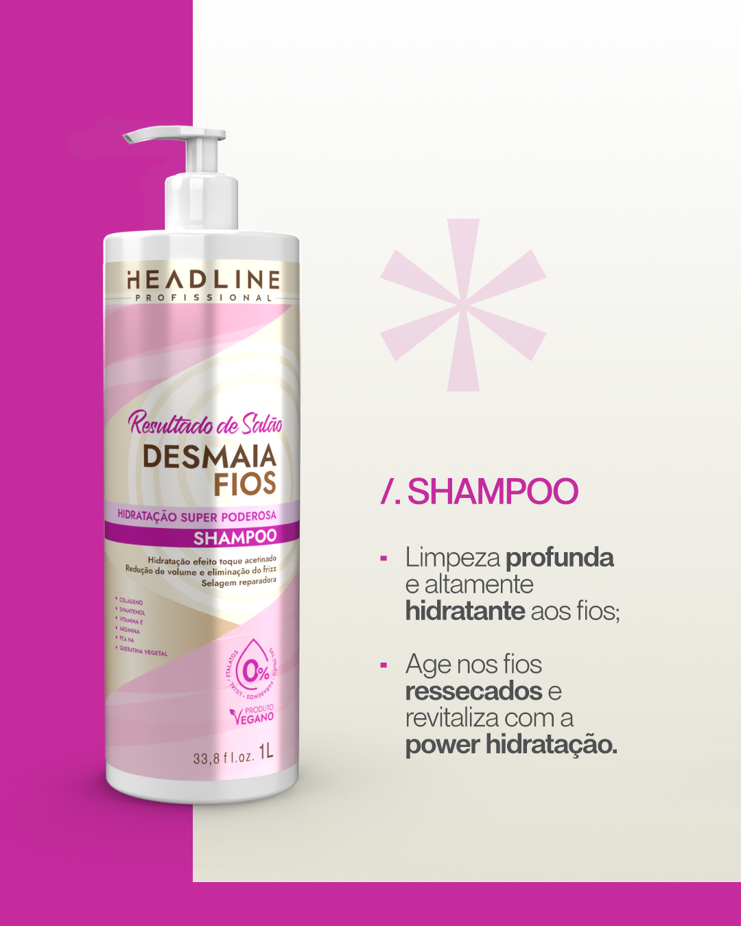 Kit Shampoo e Condicionador Desmaia Fios - Hidratação Super