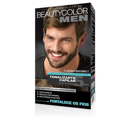 Louro Escuro  - Tonalizante Gel s/ Amônia Beautycolor Men