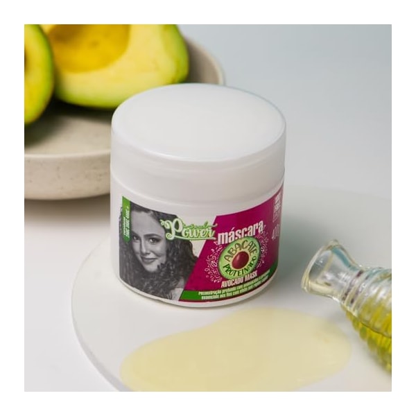 Máscara Abacate Proteinado Soul Power - Reconstrução, Efeito Anti-rigidez  - 400g-bb577a3b-7822-4bb4-a4c8-df16b003fbb1