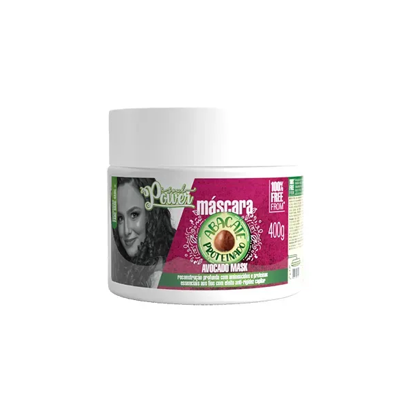 Máscara Abacate Proteinado Soul Power - Reconstrução, Efeito Anti-rigidez  - 400g-e5602d90-c468-4629-81b5-bd83fe3f9e1c