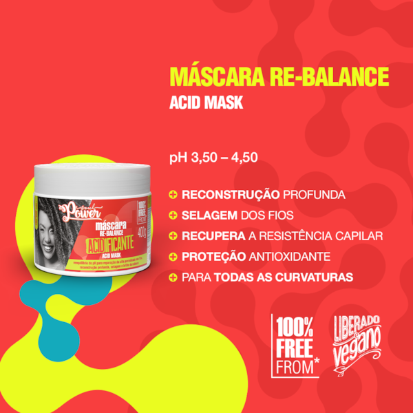 Máscara Acidificante Soul Power - Reconstrução, Brilho e Proteção - 400g-c983d75d-5617-45af-8b58-b726589924bb