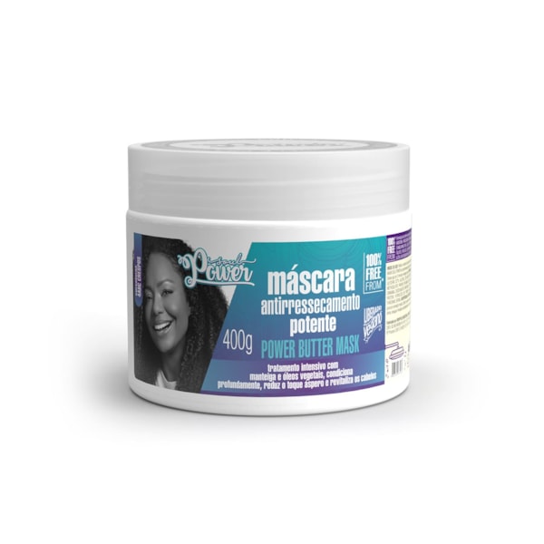 Máscara Antiressecamento Soul Power -  Nutrição, Reduz o Ressecamento e Revitaliza Crespos - 400g-940ee7f3-640d-489e-9a24-03f5cd6857c9