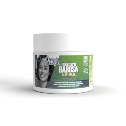 Máscara Babosa Soul Power - Hidratação, Devolve a Maciez e Recupera os Cachos - 400g