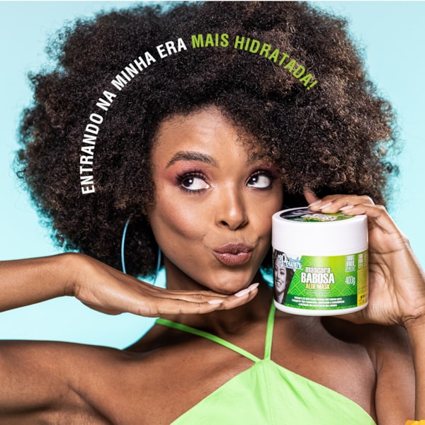 Máscara Babosa Soul Power - Hidratação, Devolve a Maciez e Recupera os Cachos - 400g-812dae3f-548b-4fbb-9250-bbb908757869