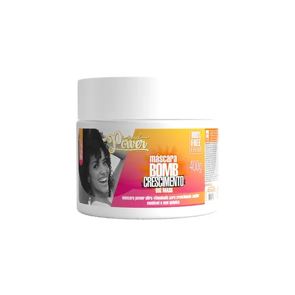 Máscara Bomb Crescimento Soul Power - Nutrição Ultravitaminada, Protege o Crescimento - 400g-9216ee01-c84b-4237-a995-ecb45f3994f3