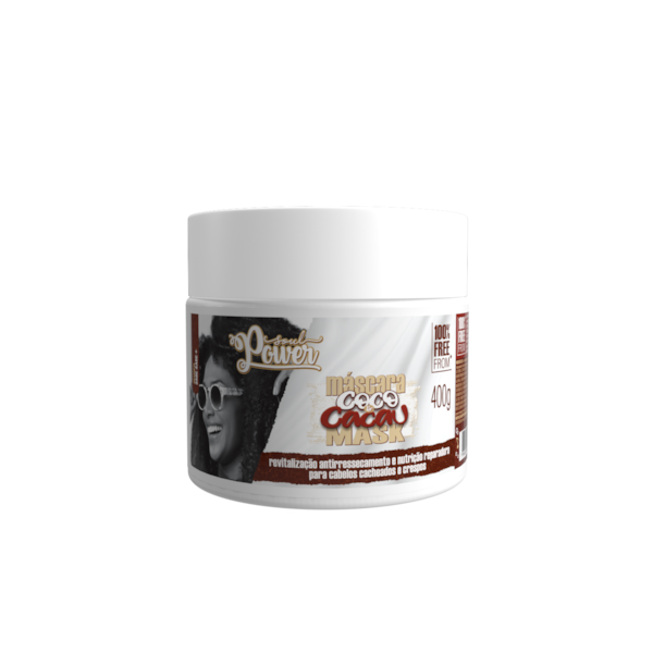 Máscara Coco e Cacau Soul Power - Nutrição Reparadora, Restaura a Maciez - 400g-0904e340-4733-40fe-813c-284b39a00853