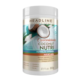 Máscara Coconut Nutri - Nutrição, Repara e Devolve Maciez - HEADLINE Especialidades - 800g