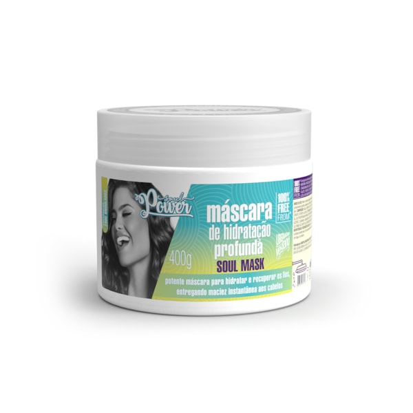 Máscara Hidratante Soul Mask Soul Power - Hidratação Profunda, Recupera os Fios- 400g-b274dd33-73dc-4f28-9767-034bfdaed394