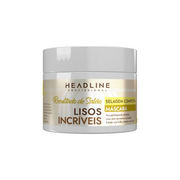 Máscara Lisos Incríveis - Hidratação, Sela e Reconstrói - HEADLINE Resultado de Salão - 300g-7a24a0ff-a930-43eb-80b0-7acae62a27cf