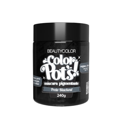Máscara Pigmentante Color Pot’s - Preto Blackout