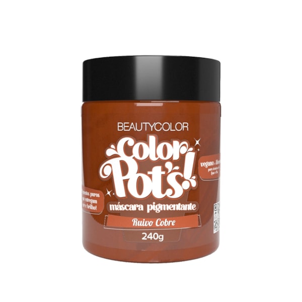 Máscara Pigmentante Color Pot’s - Ruivo Cobre-a8740bbd-346a-4020-b0f8-c22046f60fea