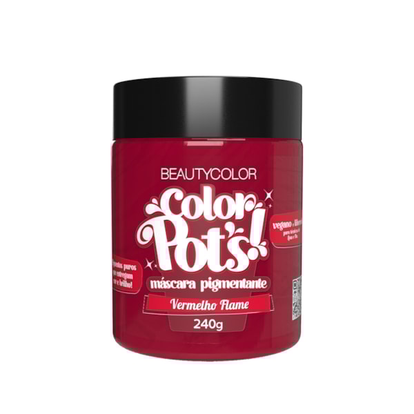 Máscara Pigmentante Color Pot’s - Vermelho Flame-d8480365-0f46-4a81-b81c-a357b4968167