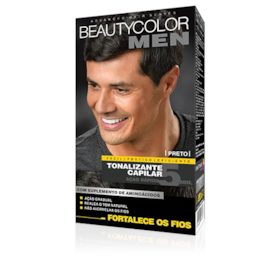 Preto - Tonalizante Gel s/ Amônia Beautycolor Men