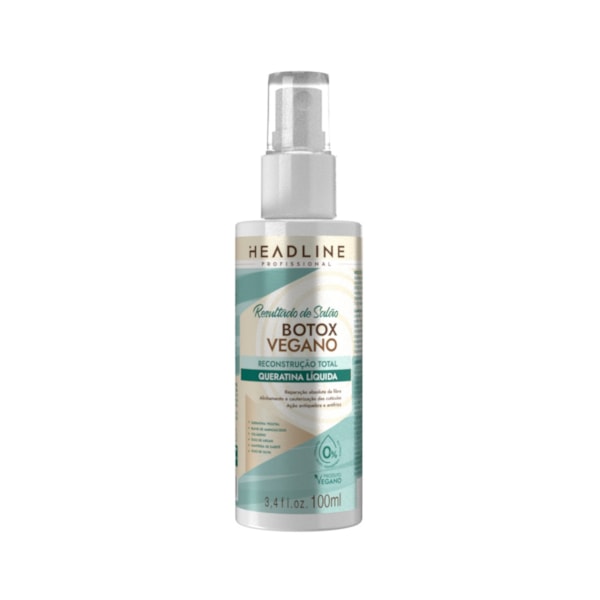 Queratina Líquida Botox Vegano - Recupera, Cauteriza e Repõe Massa - HEADLINE Resultado de Salão - 100ml-52a8ccf2-260b-45cc-acea-af2b0ed10b34