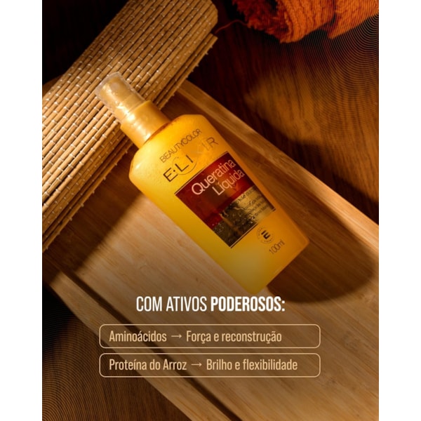 Queratina Líquida E.lixir BEAUTYCOLOR - Repõe Massa e Fortalece os Fios - 100ml-ede742f3-59c9-466a-a047-22a5ddb0fc9a