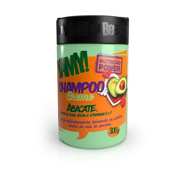 Shampoo Creme de Abacate YAMY! - 300g-bb1265ef-6905-42a6-aa9d-1b6823d9d5f9