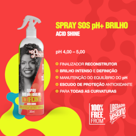 Spray SOS Acidificante Soul Power - Proteção, Definição e Brilho Intenso - 315ml