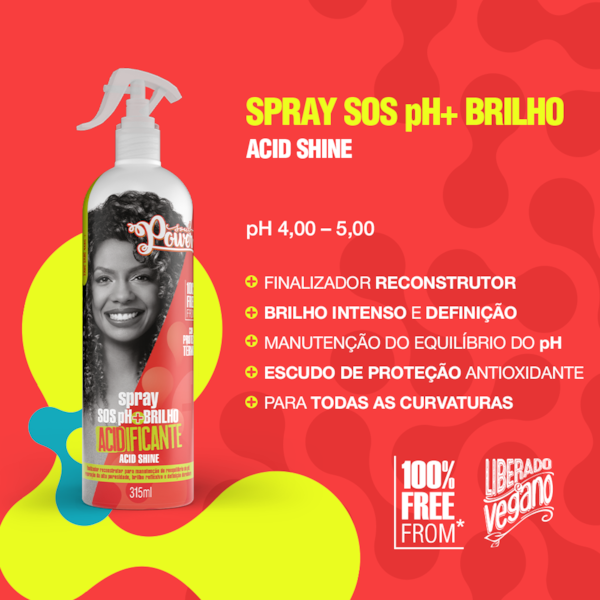 Spray SOS Acidificante Soul Power - Proteção, Definição e Brilho Intenso - 500ml-202368ef-731e-4b4b-b177-97be614900cd